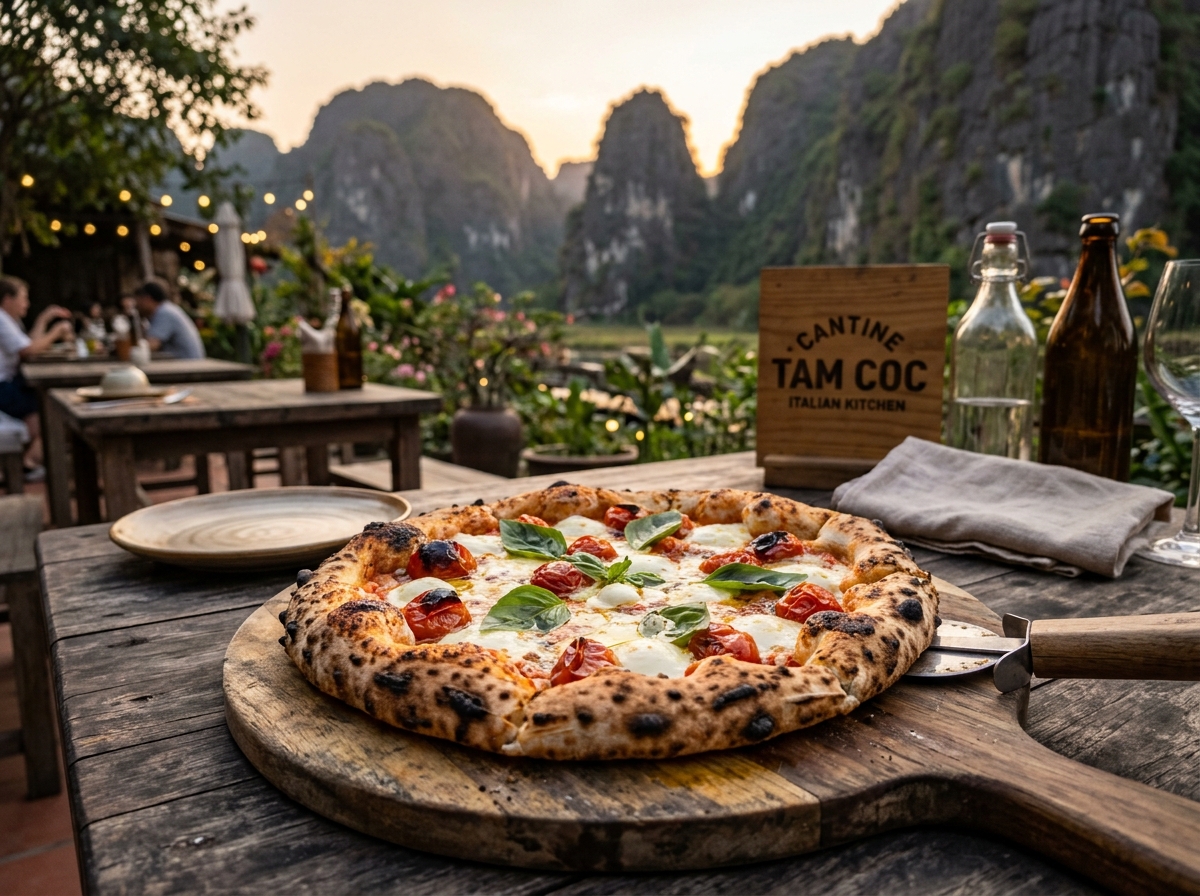 Pizza men tự nhiên ủ chậm 48 tiếng nướng củi giòn thơm